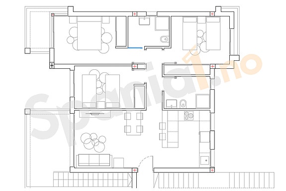 Leilighet med 3 soverom