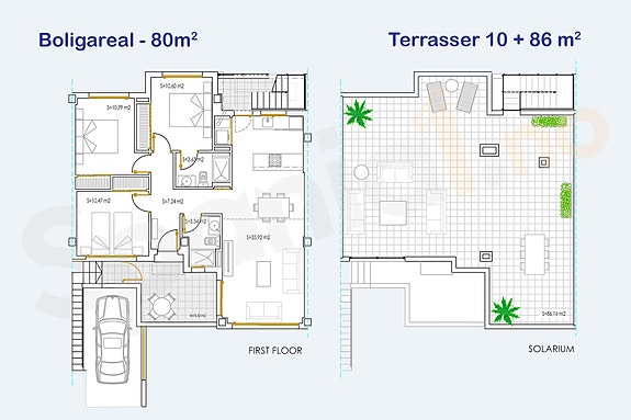 Plantegning toppleilighet