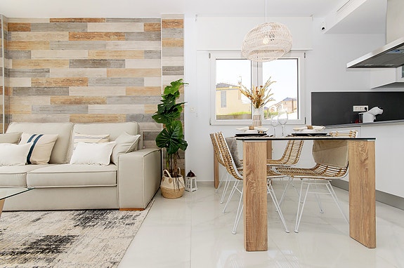 Åpen stue/kjøkkenløsning