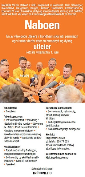 Bilde 1 av 1 i jobbannonse-galleriet