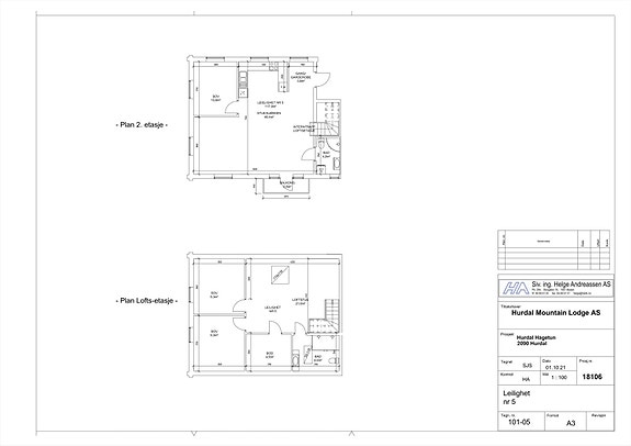 Plantegning leilighet 5