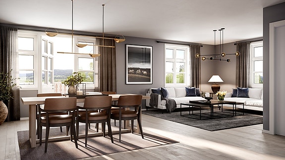 Hurdal Mountain Lodge et prosjekt hvor en vakker trevilla vil bli renovert til 6 innbydende leiligheter. Illustrasjonsfoto.