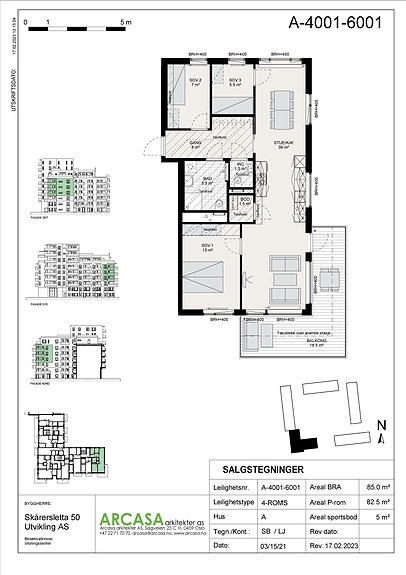 Plantegning A-6001 -