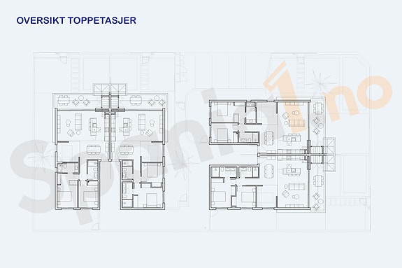 Oversikt toppetasjer