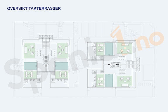Oversikt takterrasser