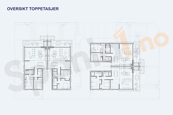 Oversikt toppetasjer