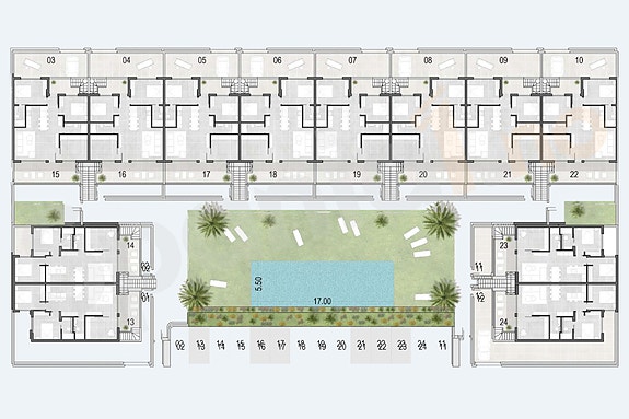 Plantegning boligene