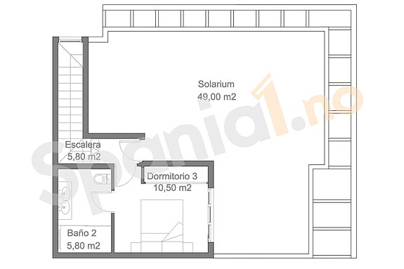 Plantegning 2.etg/takterrasse