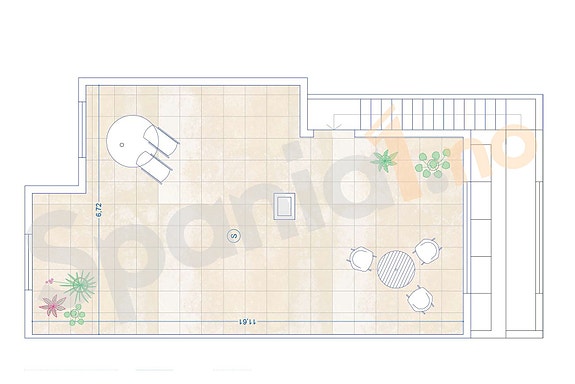Plantegning takterrasse