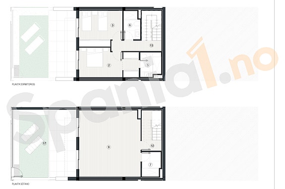Plantegning kjeller og hovedplan