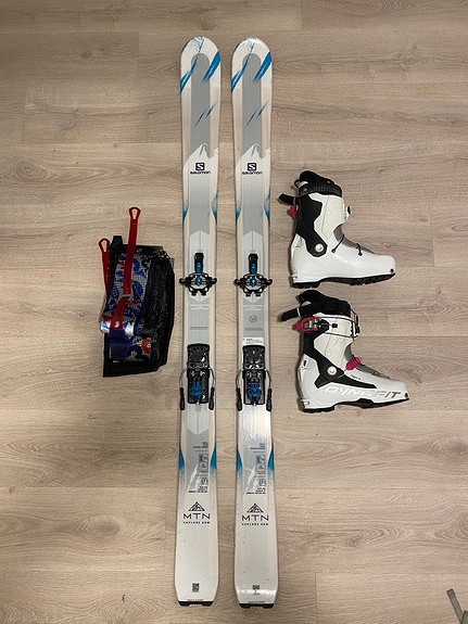 Hvad angår folk Enumerate tackle TOPPTURPAKKE: Salomon MTN 88 ski (153 cm) med bindinger, sko og feller |  FINN torget