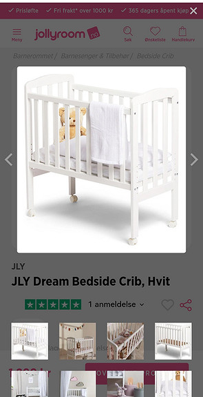 Jly clearance bedside crib