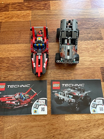 Lego Technic sett 42089 & 42090