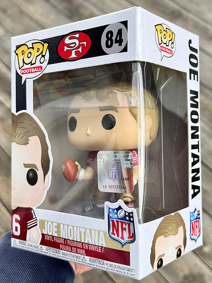 Funko Pop! Firmado Joe Montana Autografo 49ers Football Nfl