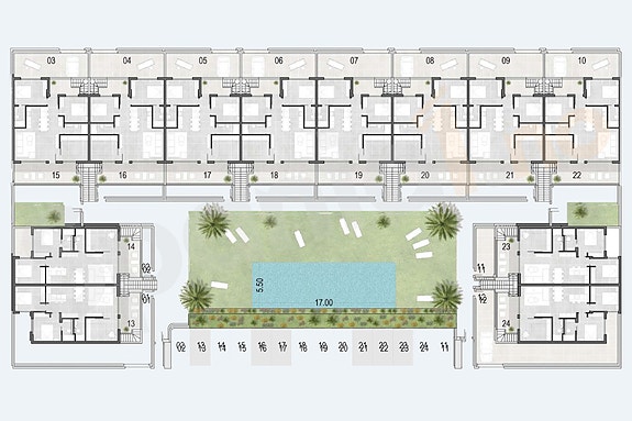 Plantegning boligene