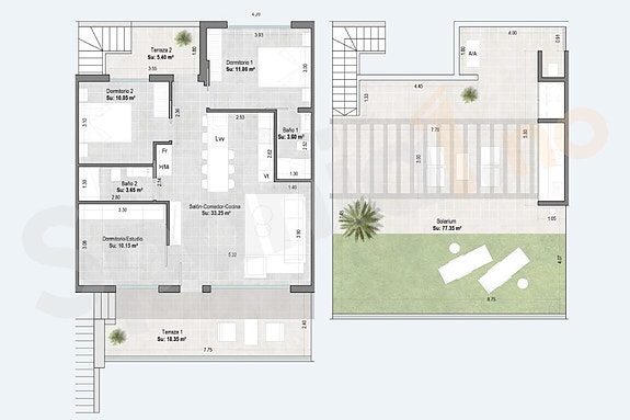 Plantegning toppleilighet