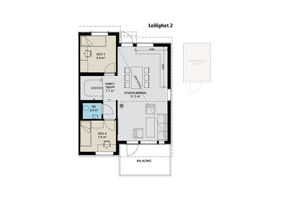 Plantegning av hovedplan.Forbehold om feil eller endringer i plantegningen.