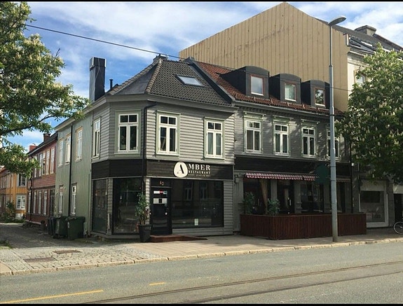 Fasadebilde av Bygården. Leiligheten ligger i 3. etg
