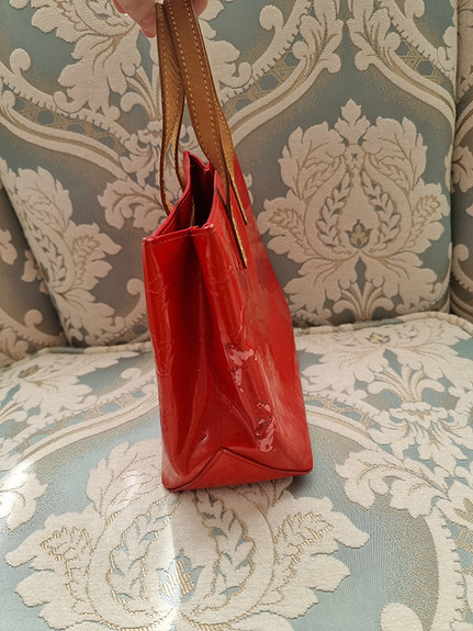 Louis Vuitton Louis Vuitton Rouge Red Vernis Leather Reade PM Handbag