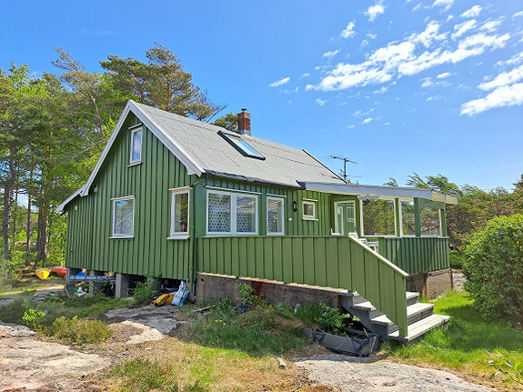 Hytte i Oksrødkilen ved Fredrikstad.