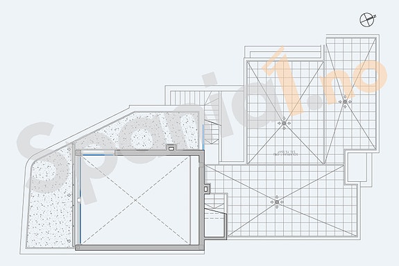 Plantegning takterrasse