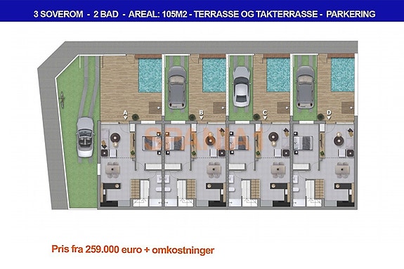 Plantegning 1.etasje - nr. D