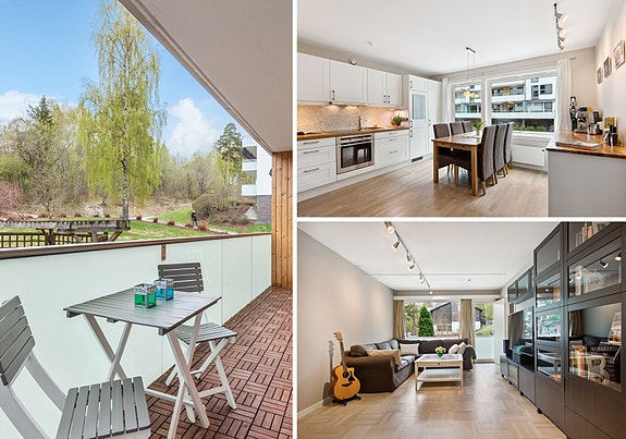 Velkommen på visning på Hovseterveien 64 b.
En pen 3-roms leilighet med romslige rom og ca. 11 kvm vestvendt balkong.