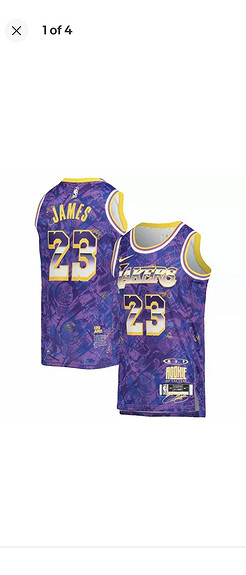 NEW LeBron James LA Lakers Nike Select Series MVP Swingman Jersey Purple -  XL