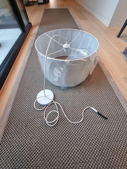 SKOTTORP lampeskjerm, grå, 19 cm - IKEA