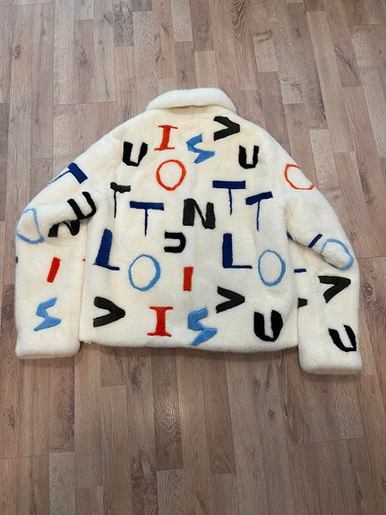 LOUIS VUITTON LV ELECTRIC INTARSIA MINK FUR JACKET