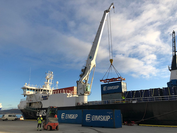 Aktivitet på terminalen i Tromsø.