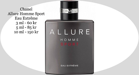 Chanel - Allure Homme Sport Eau Extrême (Parfymeprøver 3 ml, 5 ml