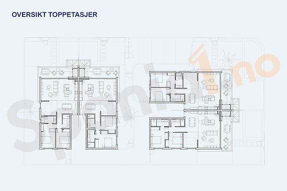 Oversikt toppetasjer