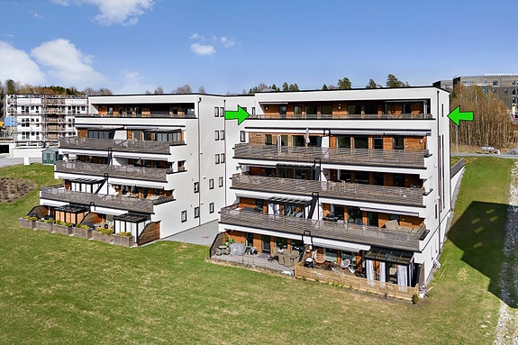 Velkommen til Nygårdslia 6 - Toppleilighet på 142 kvm med vestvendt balkong på hele 57 kvm