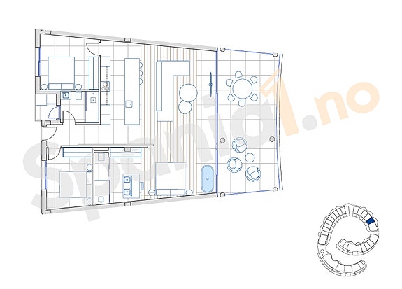 Plantegning leilighet 317