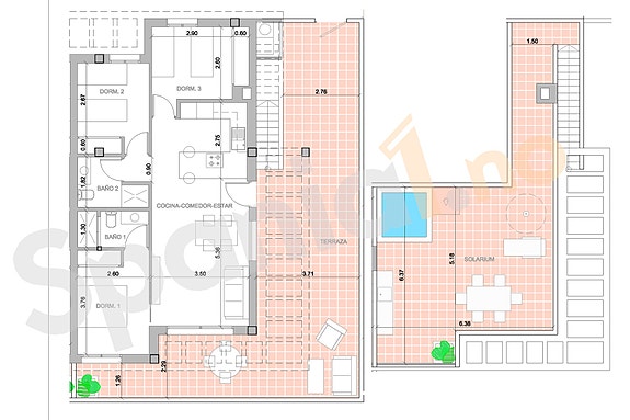 Plantegning toppleilighet 1-2-5