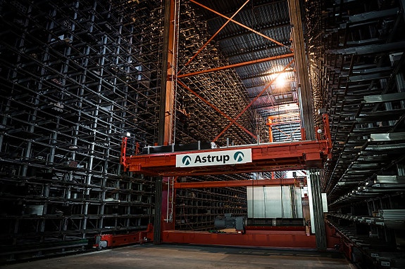 Automatlager for langgodsmaterialer