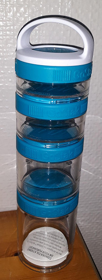  GoStak Portable Stackable Containers Teal Starter 4 Pack