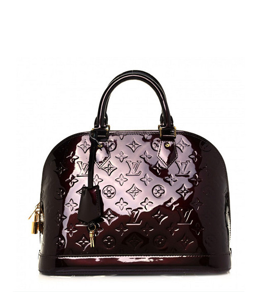 Louis Vuitton Monogram Vernis Alma MM Amarante Bag - ShopperBoard