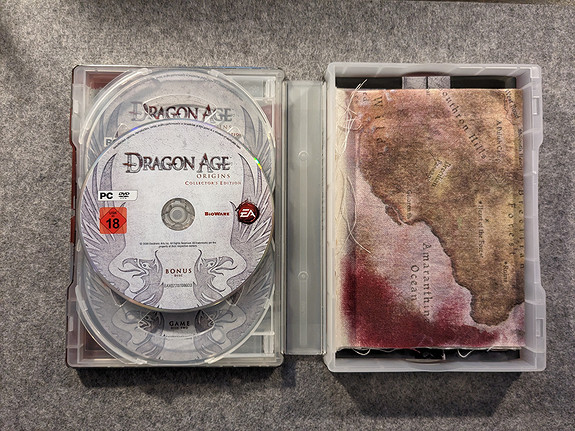 Dragon Age Origins Collector's Edition PC in Steel Book Metal case w/ Map 2  disc 14633168464