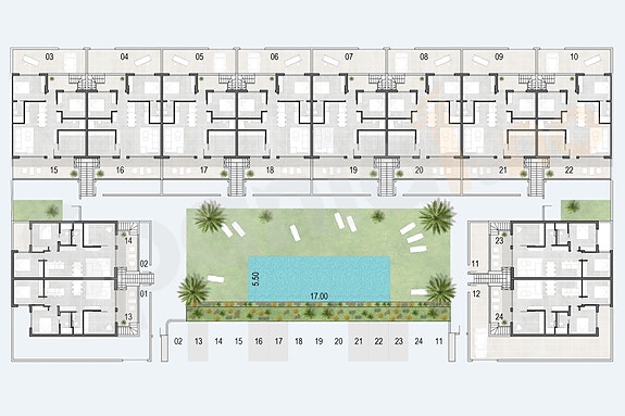 Plantegning boligene