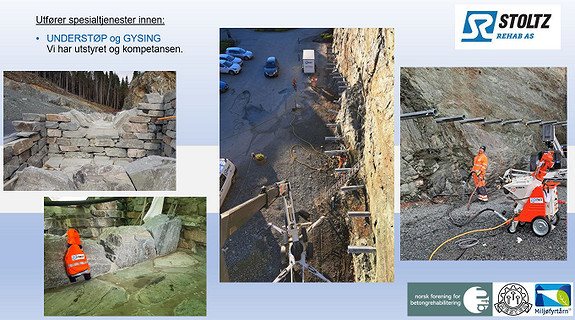 Stoltz Rehab AS utfører et vidt spekter av spesialoppdrag med mørtelpumper og spesialmørtler.