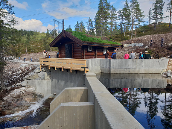 Inntaket til Straume kraftverk i Setesdal med en årsproduksjon på 16 GWh.