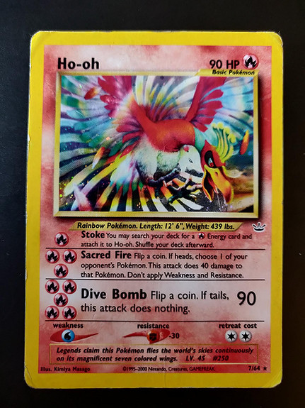 Pokemon Neo Revelations Single Ho-oh 7/64 - SLIGHT PLAY (SP)