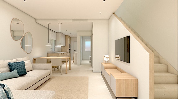 Interiør fra rekkehus