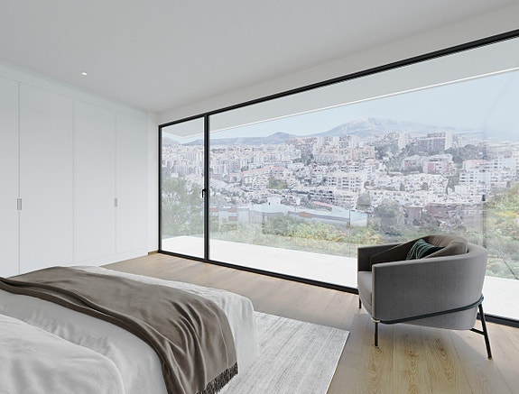 Fantastisk utsikt fra soverommet