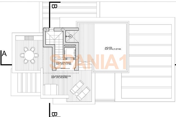 Plantegning - Takterrasse