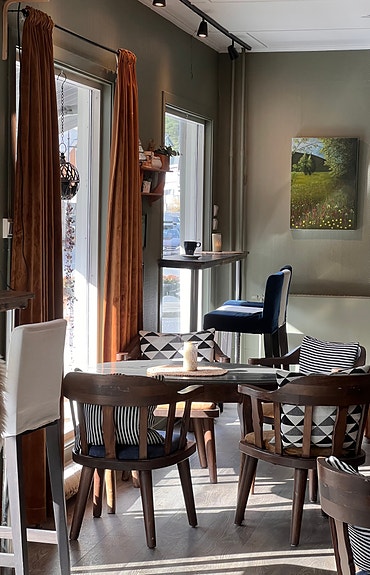 Fra interiøret hos Cafe Husfliden