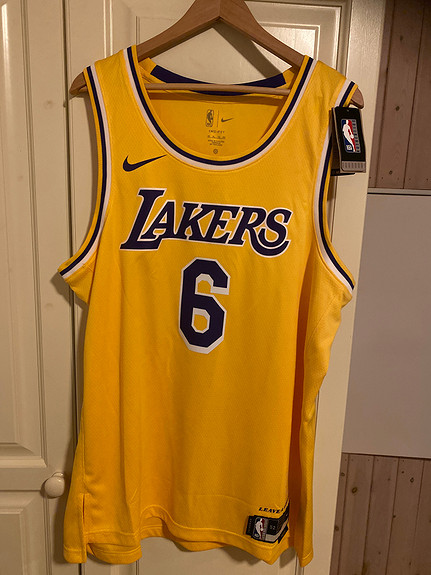 NEW LeBron James LA Lakers Nike Select Series MVP Swingman Jersey Purple -  XL