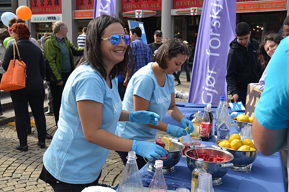 Drink mix på Torgallmenningen i Bergen